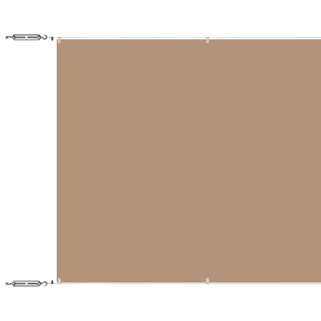 lodret markise 100x1000 cm oxfordstof gråbrun