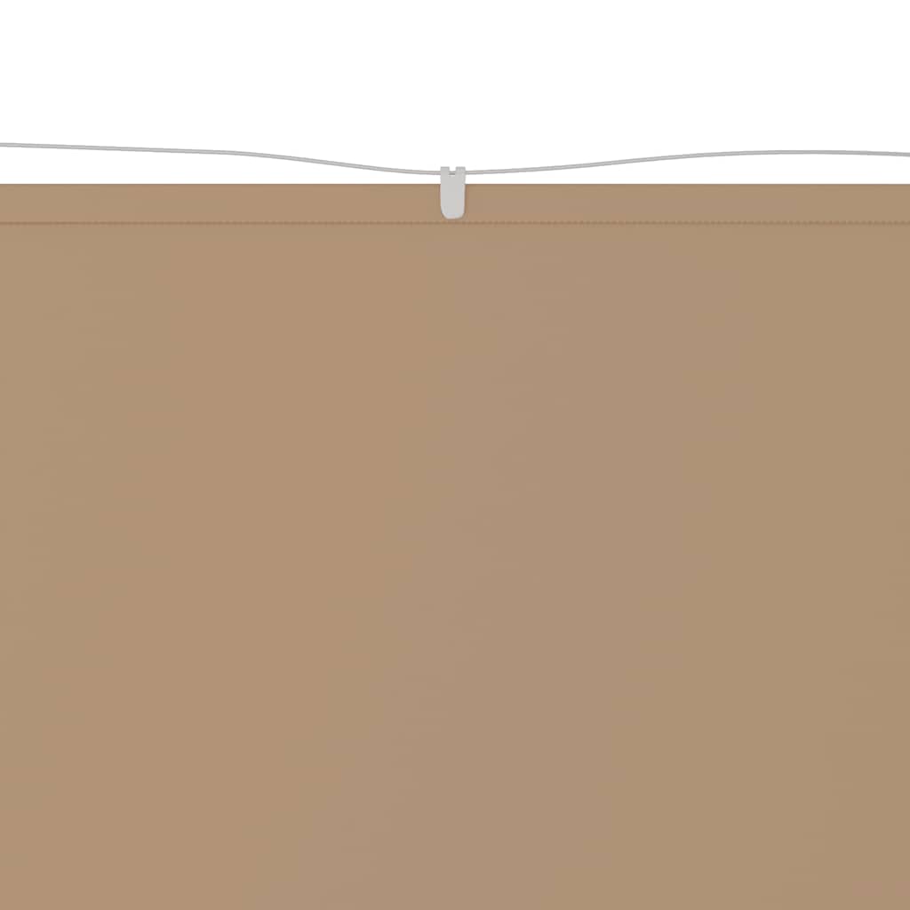 lodret markise 140x800 cm oxfordstof gråbrun