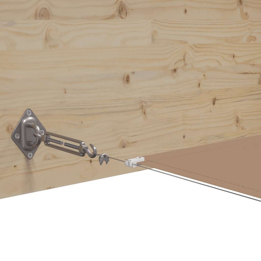 lodret markise 140x800 cm oxfordstof gråbrun