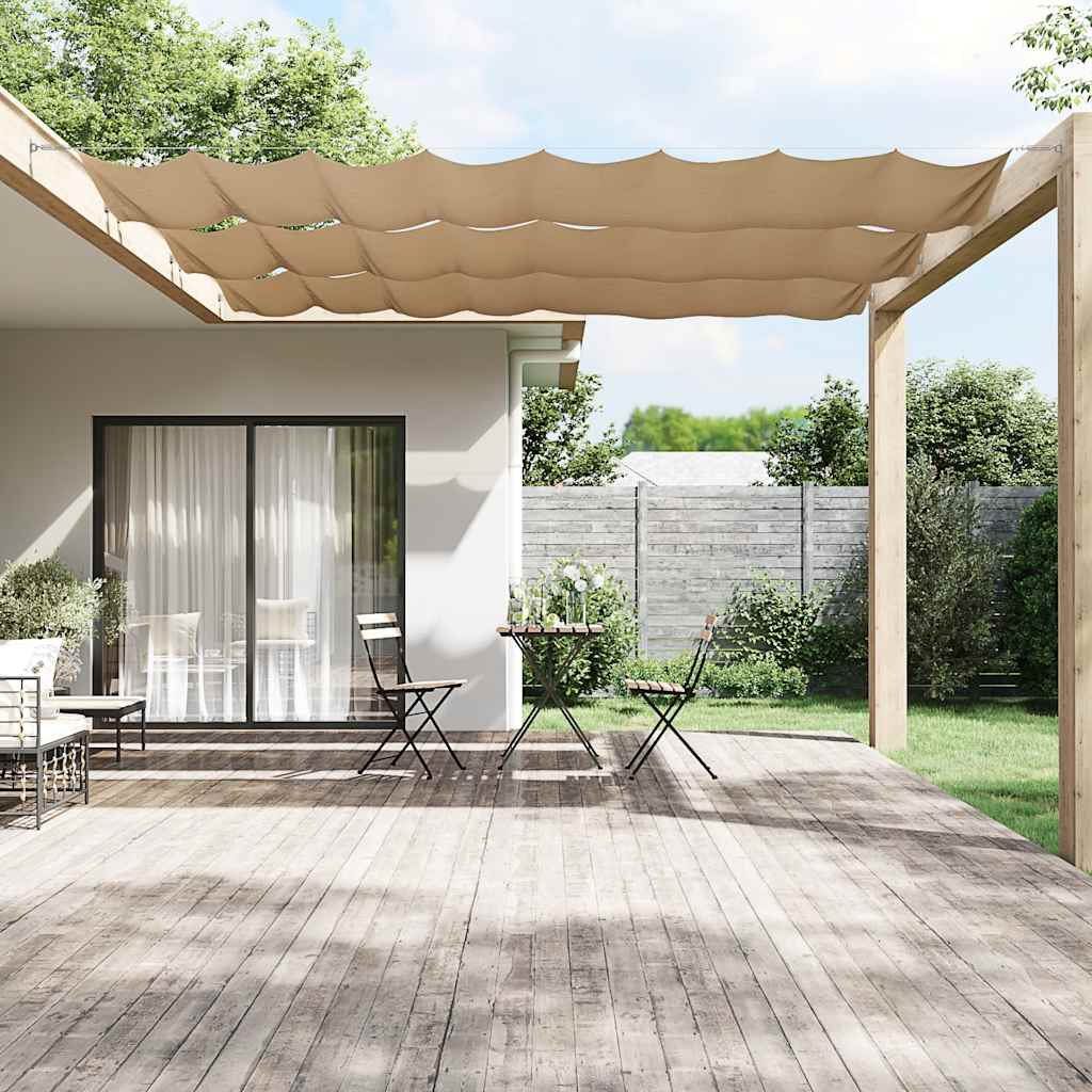 lodret markise 140x800 cm oxfordstof gråbrun