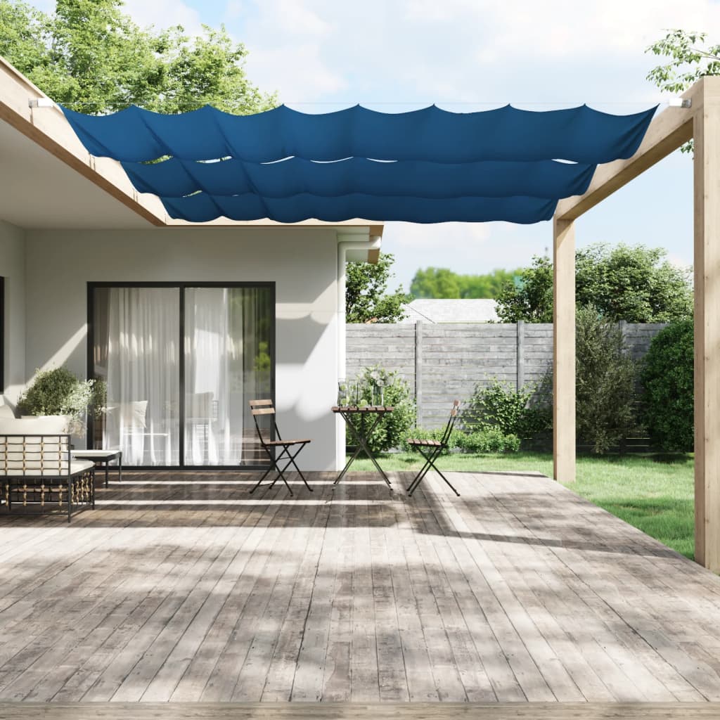 lodret markise 140x420 cm oxfordstof blå