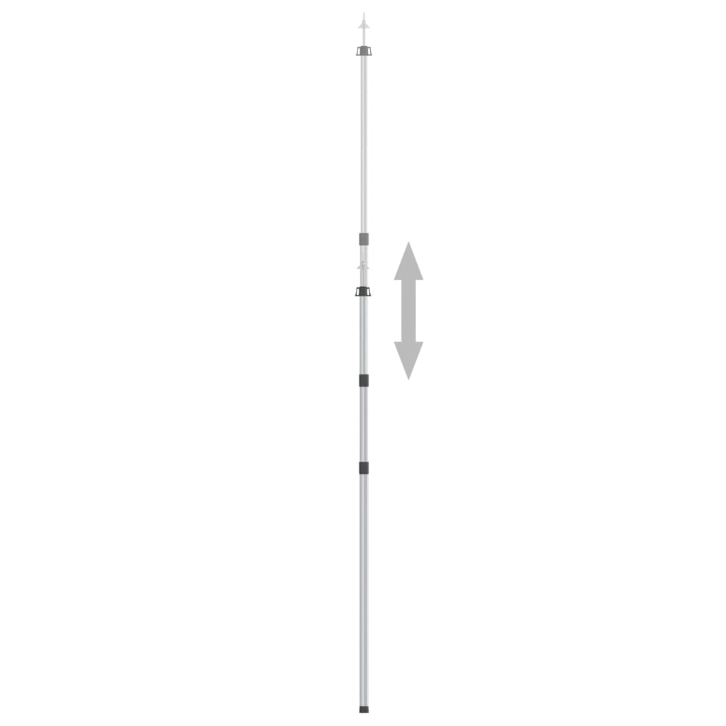 teleskopstang til presenning 102-60 cm aluminium