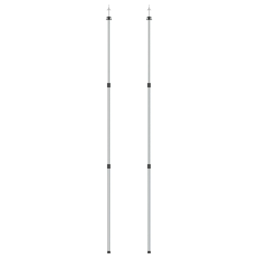 teleskopstænger til presenning 2 stk. 102-60 cm aluminium
