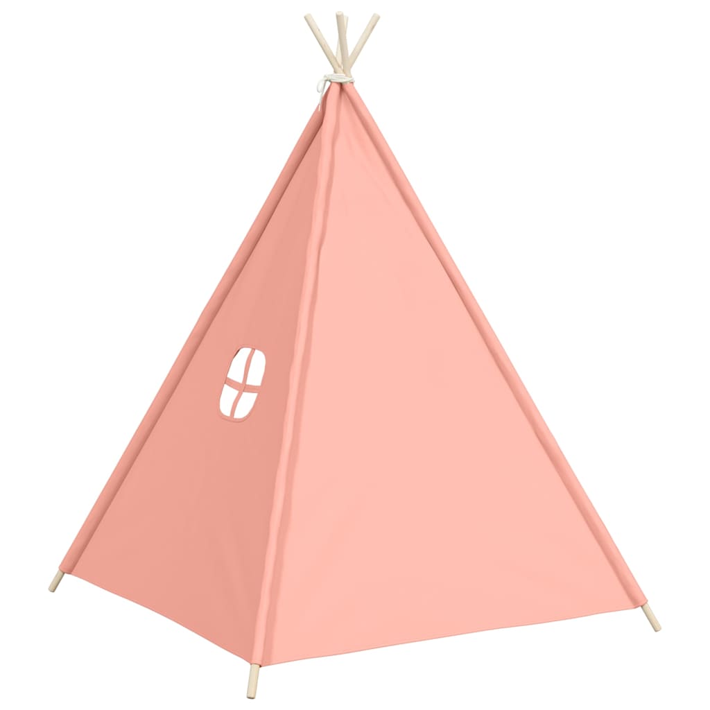 tipi til børn 120x120x150 cm med bærepose polyester pink