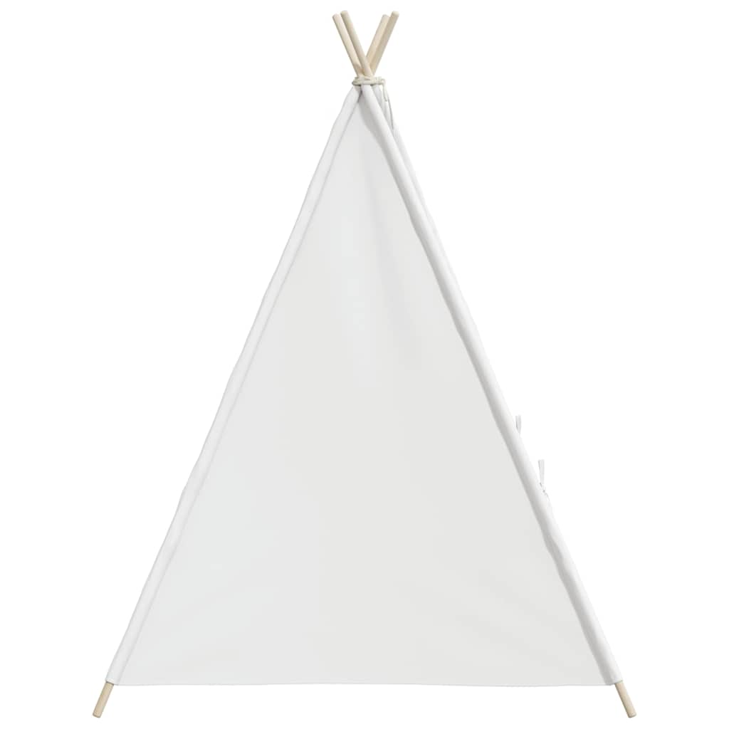 tipi til børn 120x120x150 cm med bærepose polyester hvid