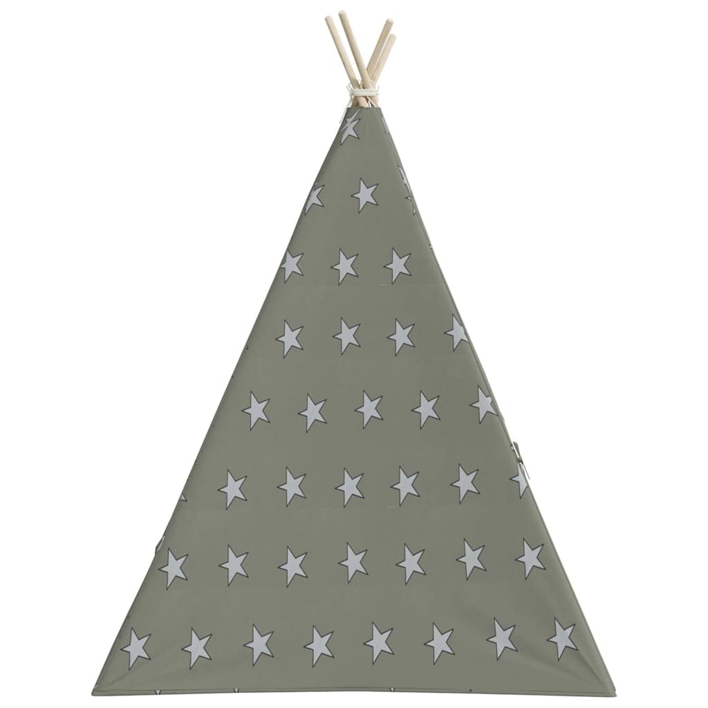 tipi til børn 115x115x160 cm med bærepose polyester grå