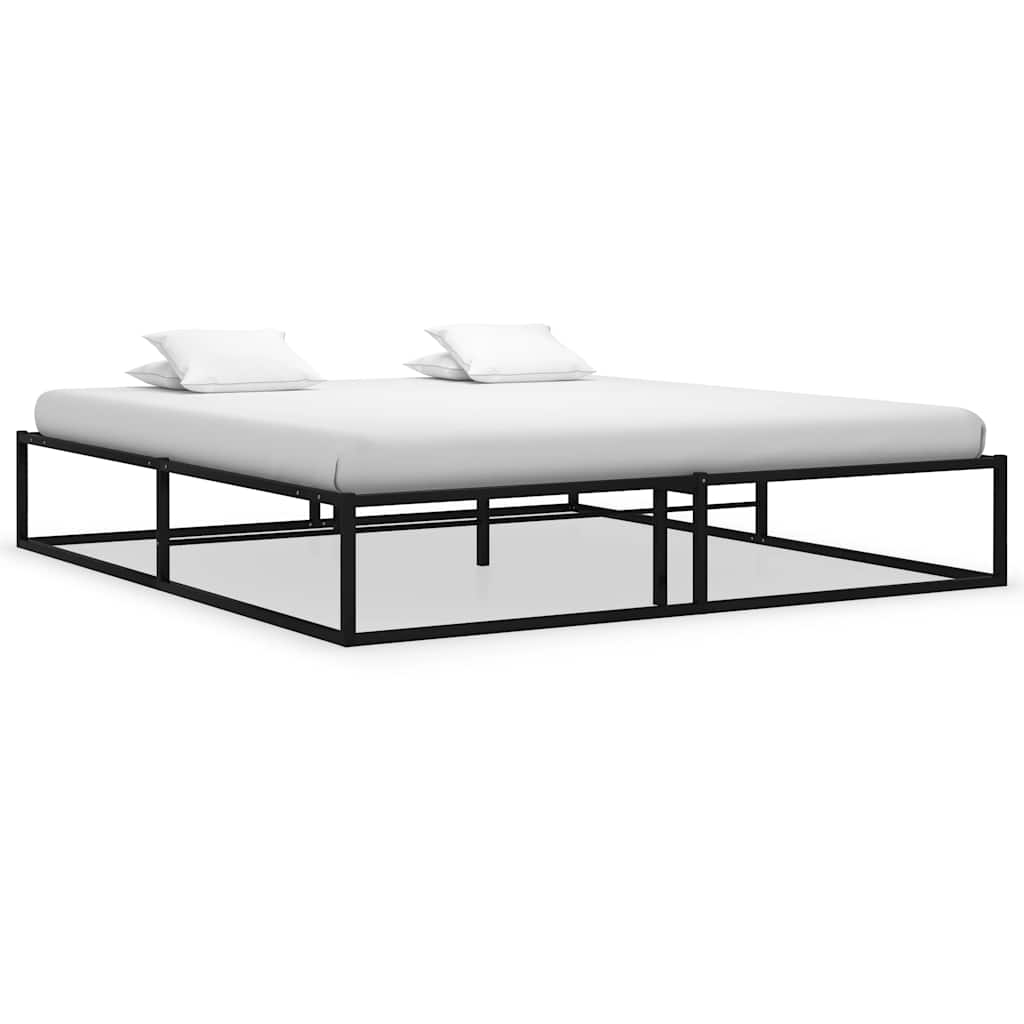 sengestel 180x200 cm metal sort