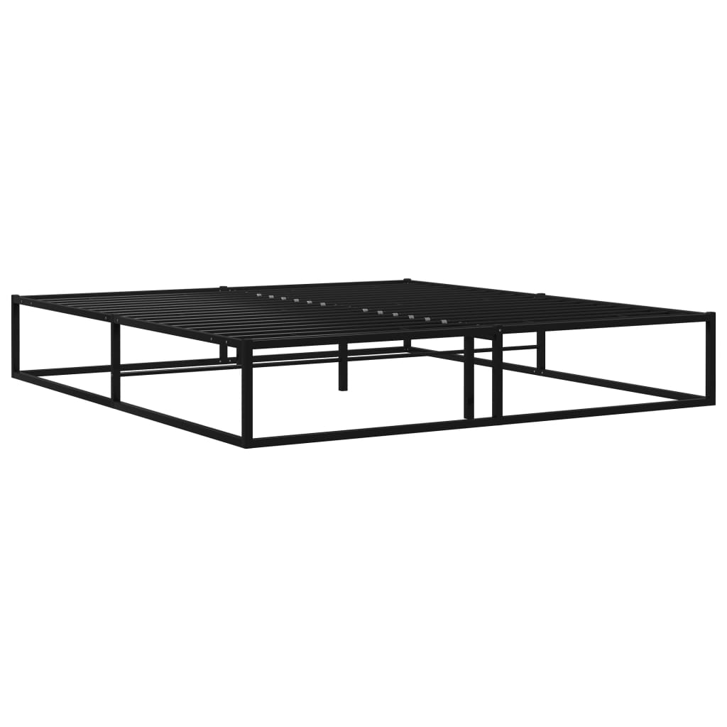sengestel 180x200 cm metal sort