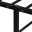 sengestel 180x200 cm metal sort