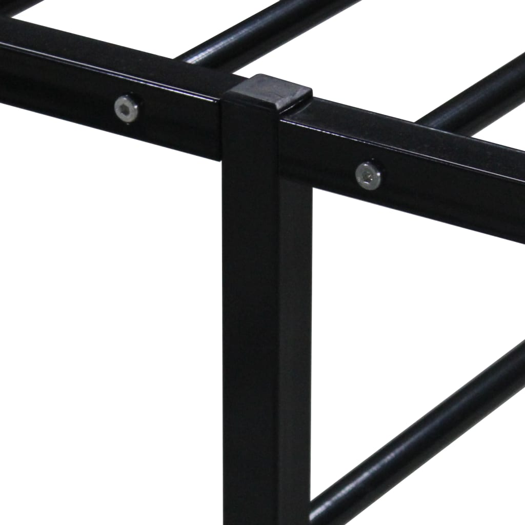 sengestel 180x200 cm metal sort