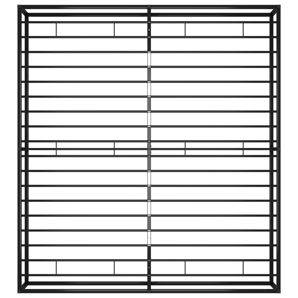sengestel 180x200 cm metal sort