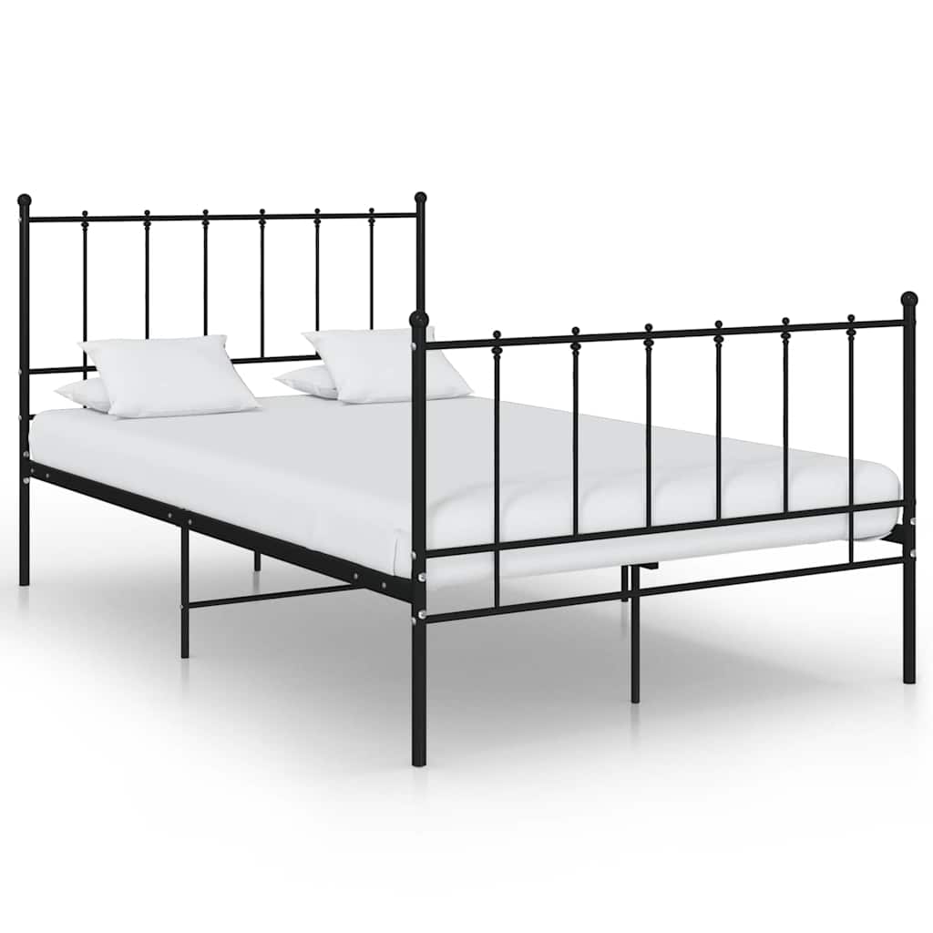 sengestel 120x200 cm metal sort