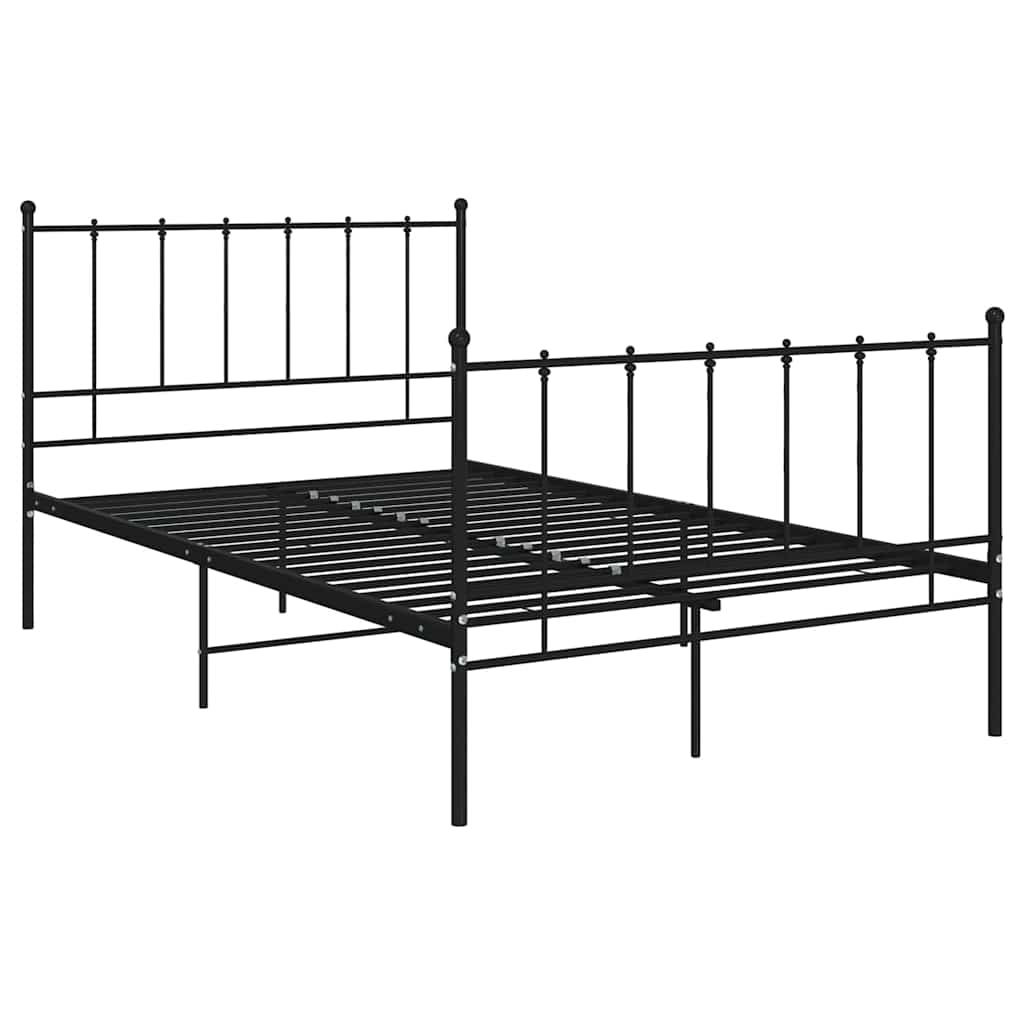 sengestel 120x200 cm metal sort