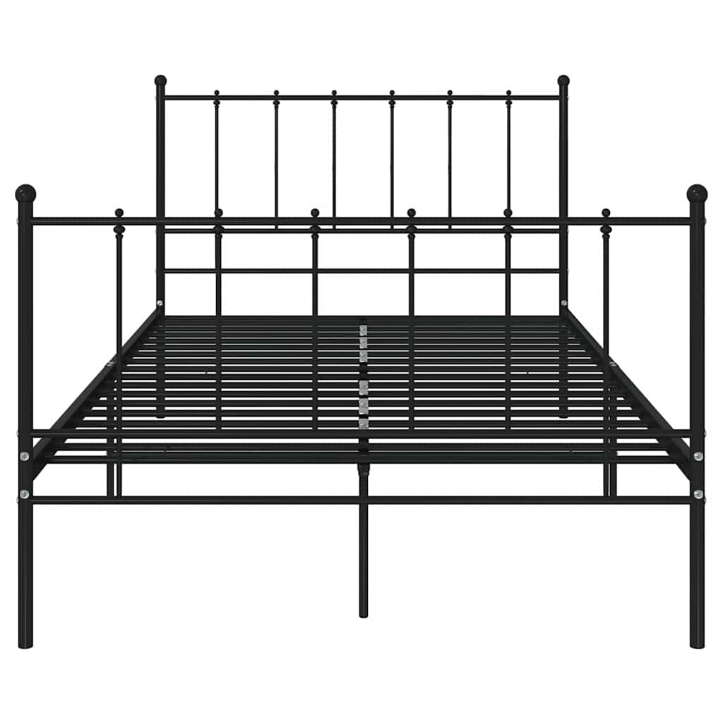 sengestel 120x200 cm metal sort