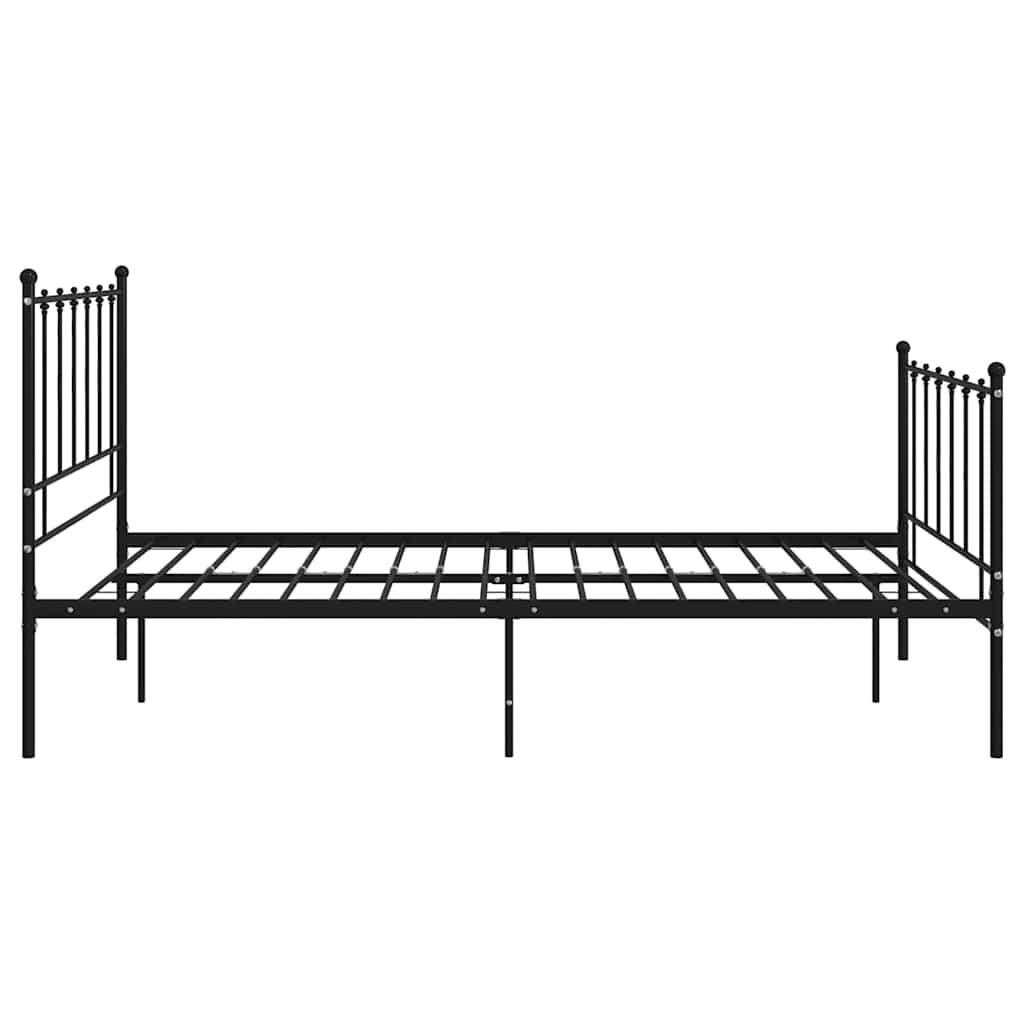 sengestel 120x200 cm metal sort