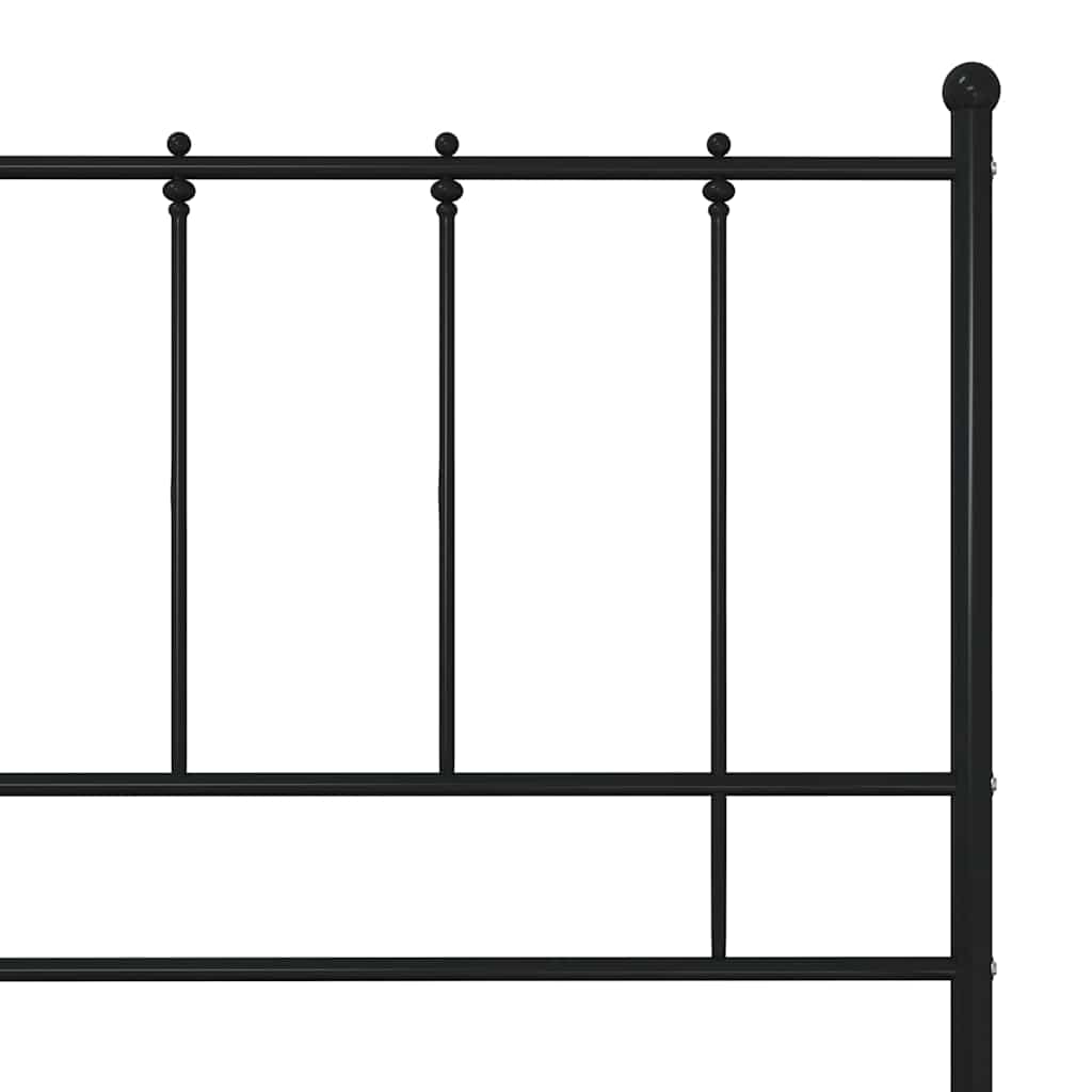 sengestel 120x200 cm metal sort