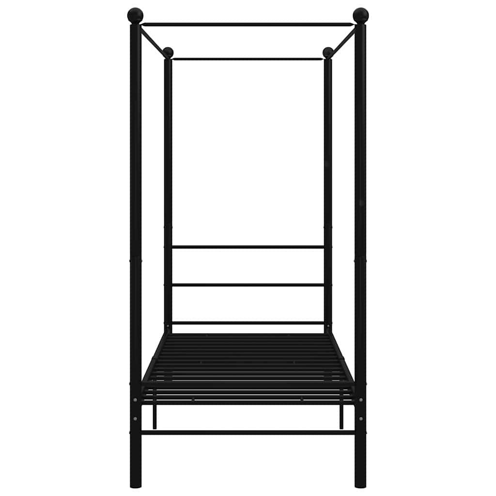 sengestel til himmelseng 90x200 cm metal sort