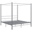 sengestel til himmelseng 200x200 cm metal grå
