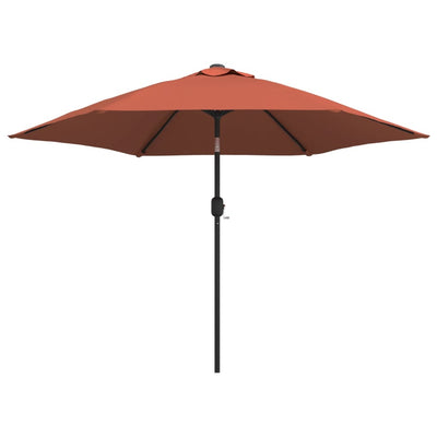 parasol 300 cm metalstang terracotta