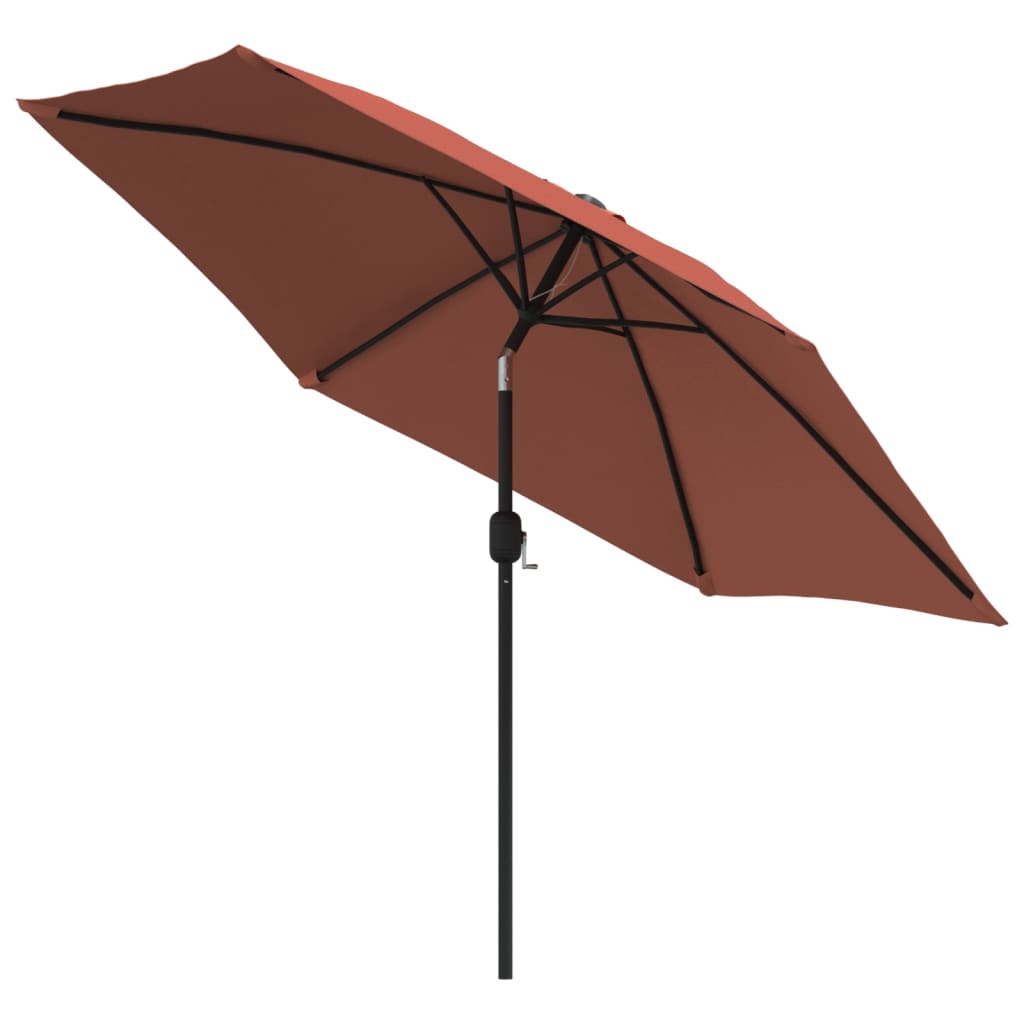 parasol 300 cm metalstang terracotta