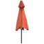 parasol 300 cm metalstang terracotta