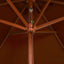 haveparasol 200x300 cm træstang terrakotta