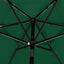 parasol 2,5 m aluminiumsstang 3 niveauer grøn