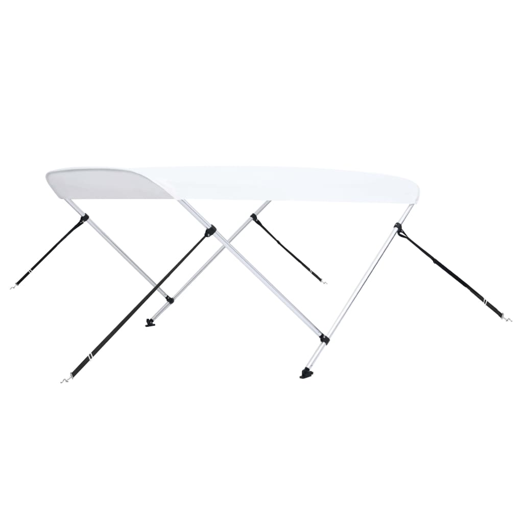 biminitop med 2 buer 180x130x110 cm hvid