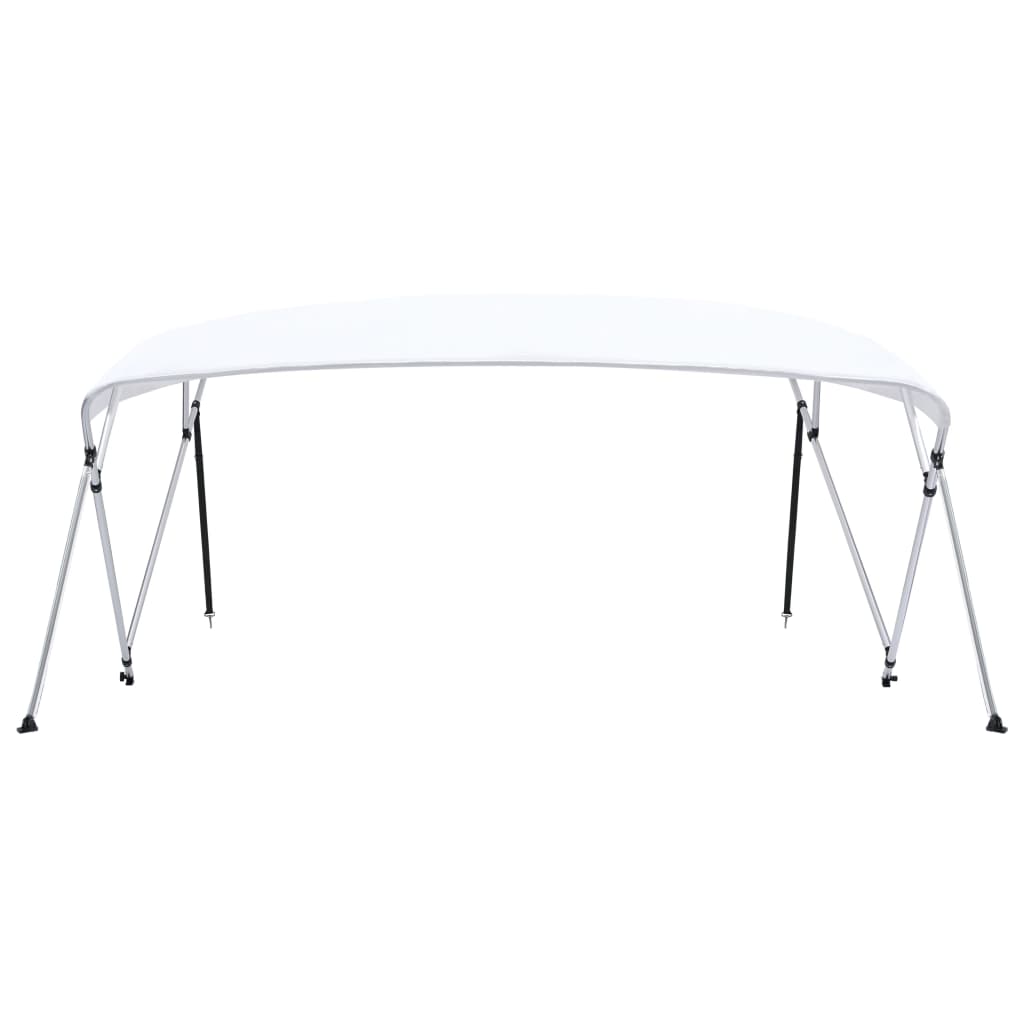 biminitop med 4 buer 243x(230-244)x137 cm hvid