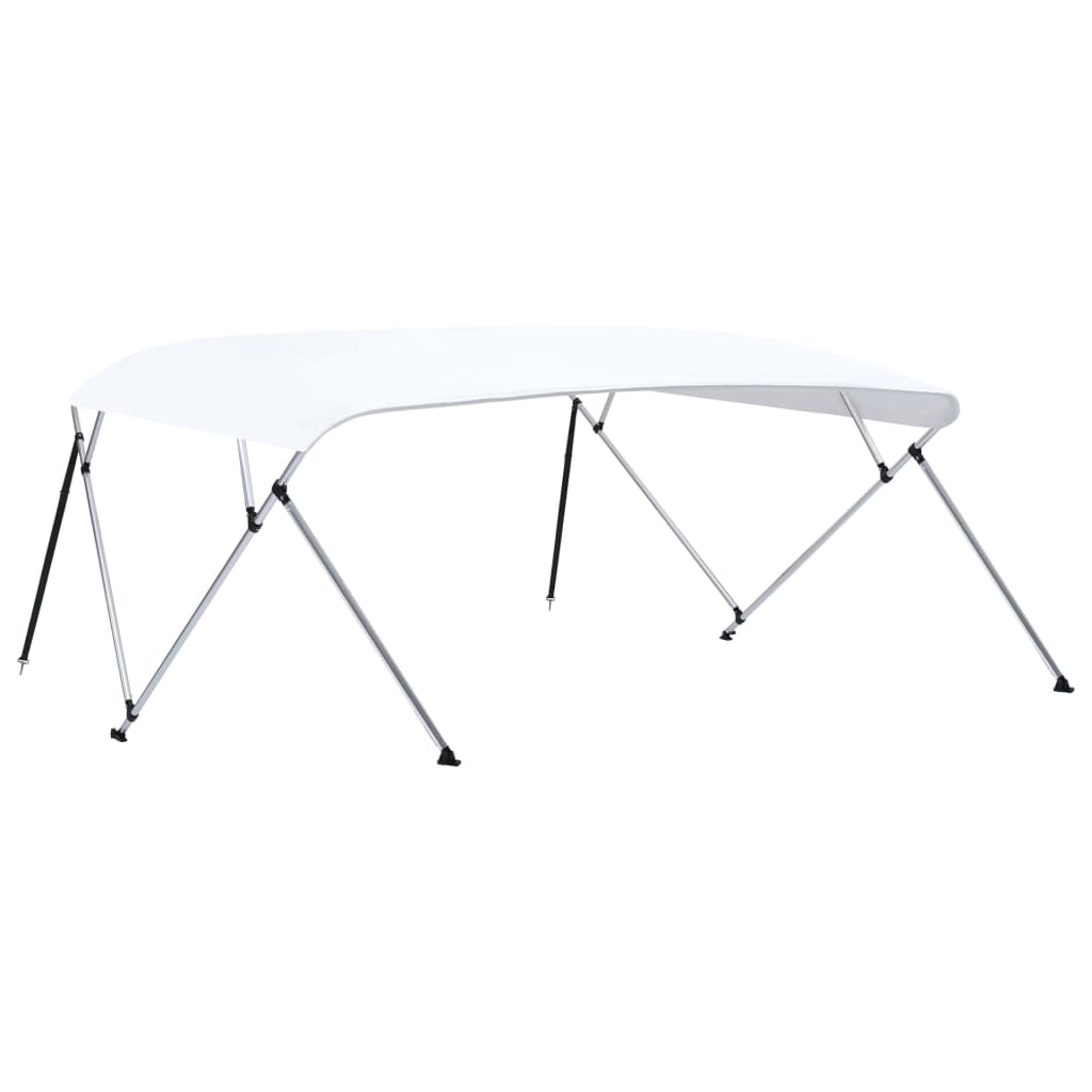 biminitop med 4 buer 243x(230-244)x137 cm hvid