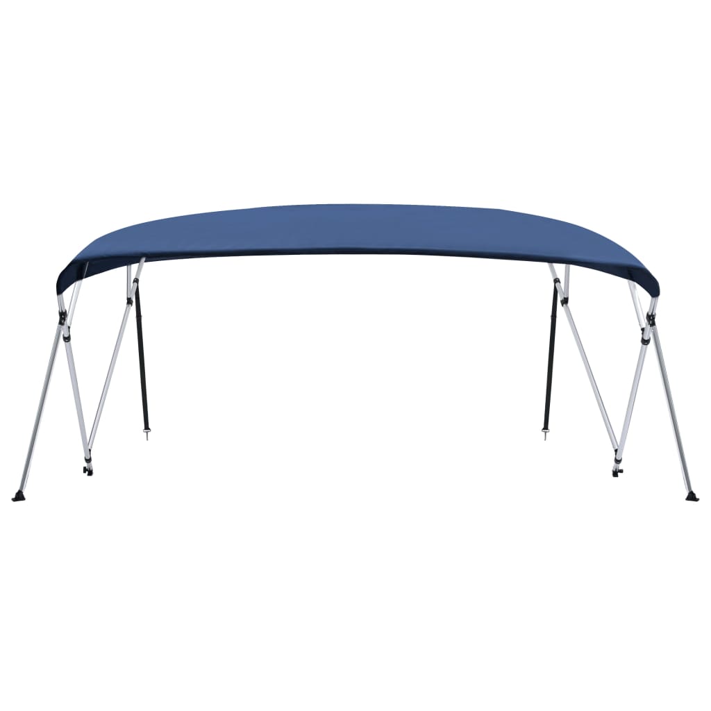 biminitop med 4 buer 243x(230-244)x137 cm marineblå