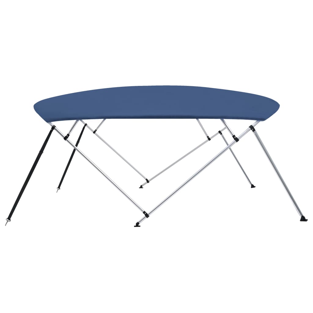 biminitop med 4 buer 243x(230-244)x137 cm marineblå