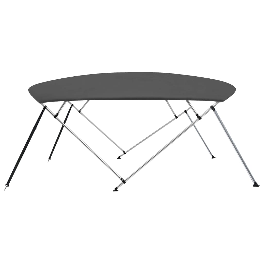 biminitop med 4 buer 243x(230-244)x137 cm antracitgrå