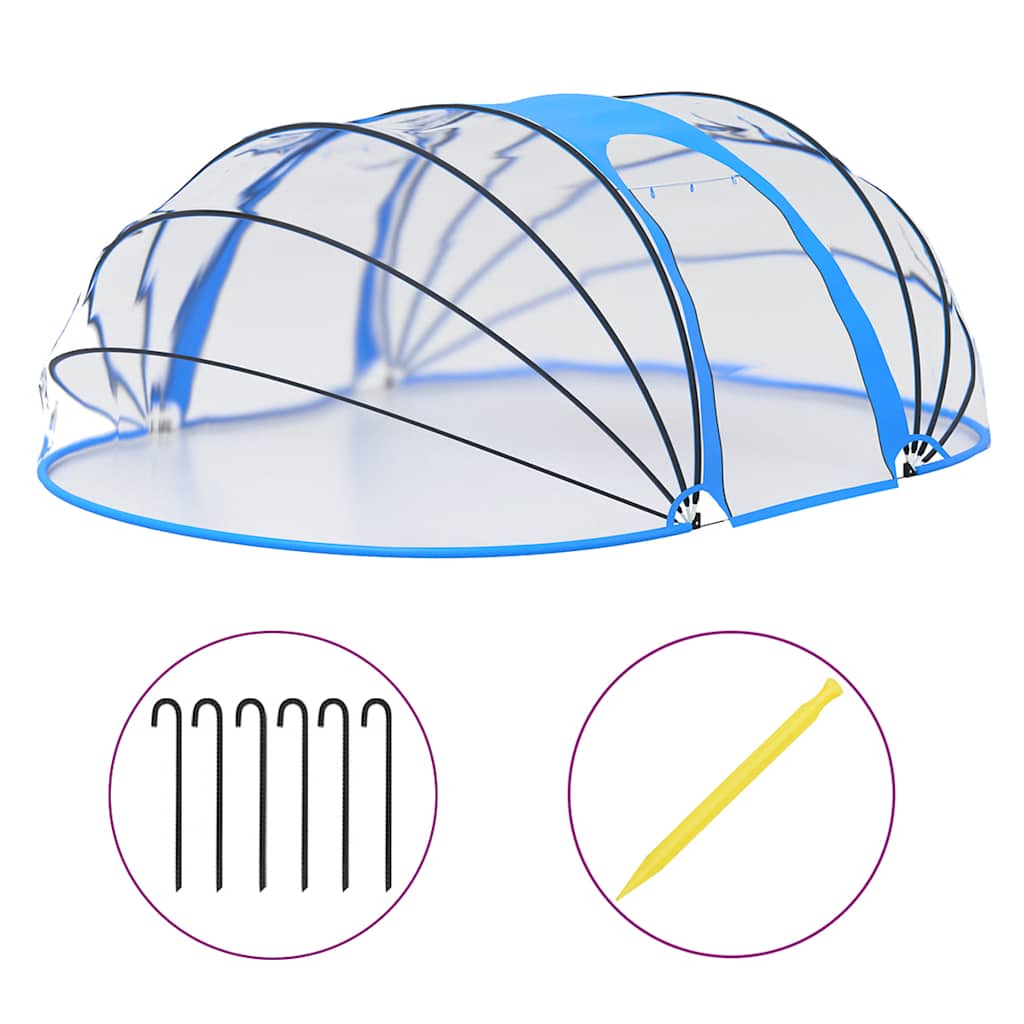 poolkuppel 530x410x210 cm oval