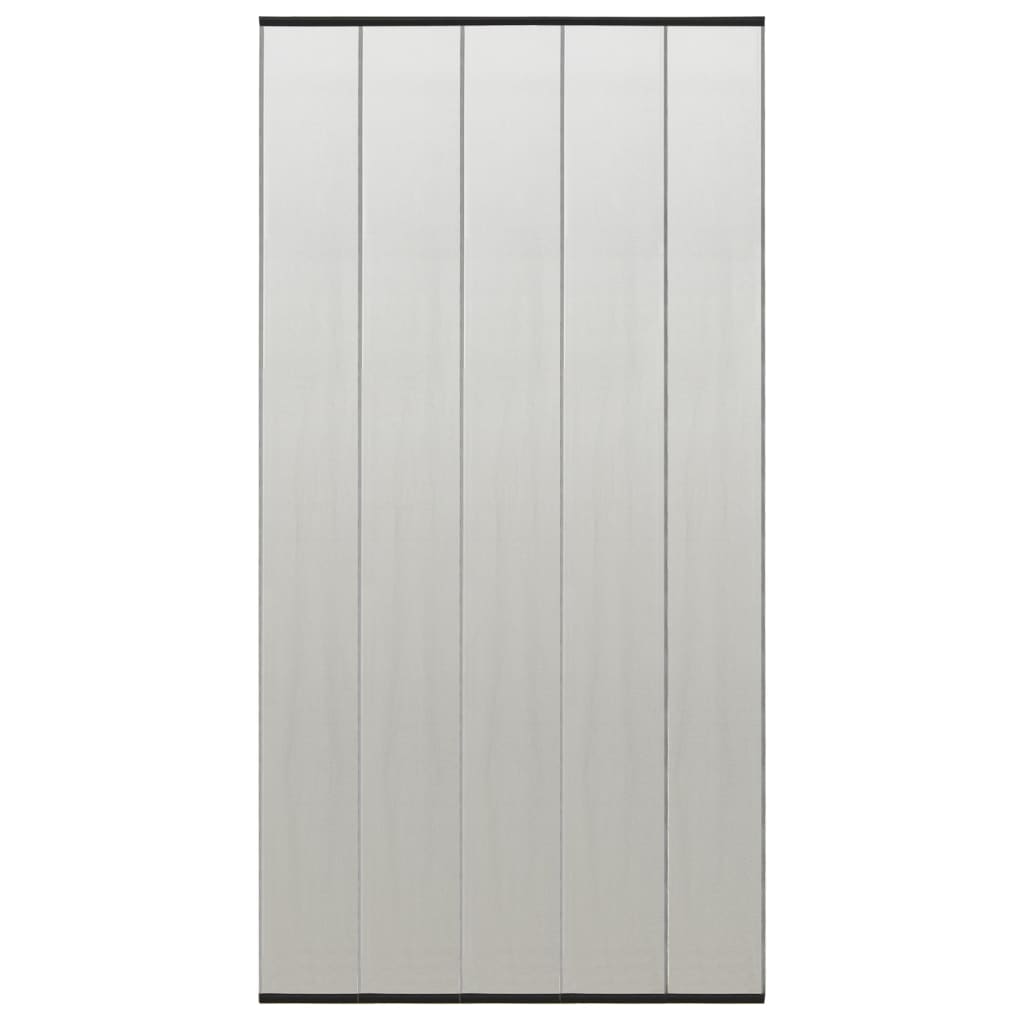 insektskærm til dør med netgardin i 5 dele 120x240 cm sort