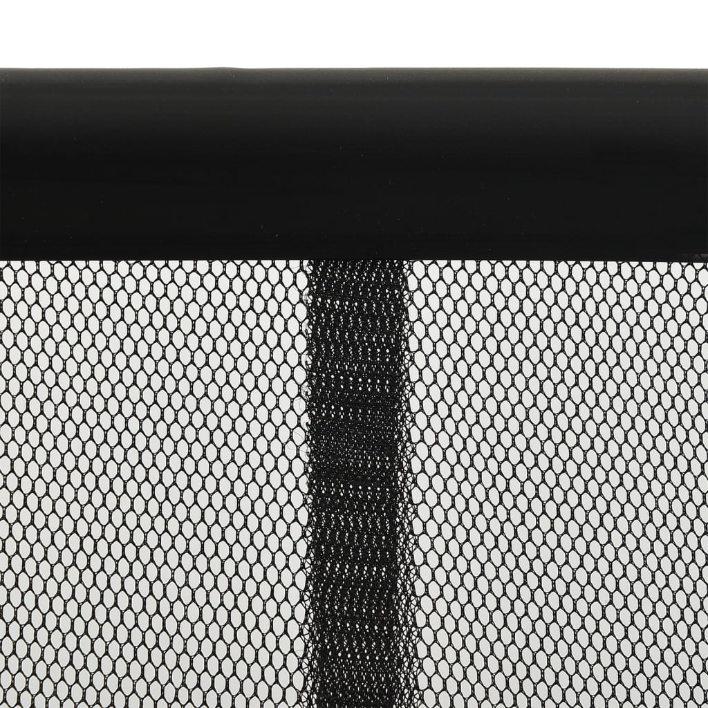 insektnet til dør med netgardin i 10 dele 240x240 cm sort