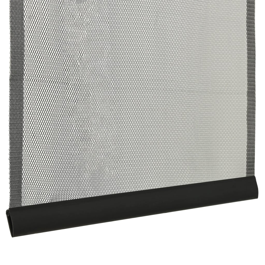 insektnet til dør med netgardin i 10 dele 240x240 cm sort