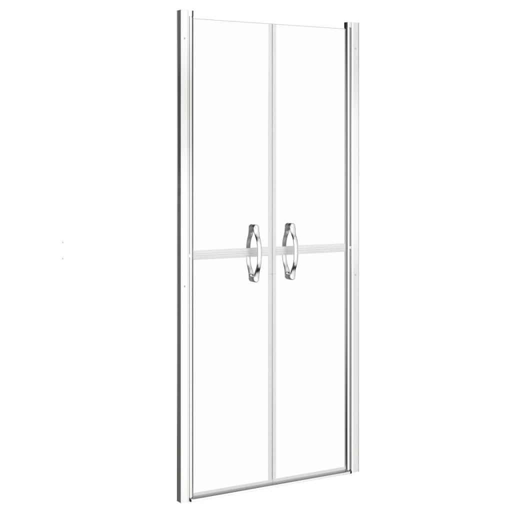 brusedør 71x190 cm klart sikkerhedsglas