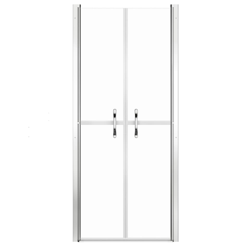 brusedør 71x190 cm klart sikkerhedsglas