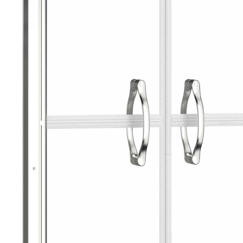 brusedør 76x190 cm klart sikkerhedsglas