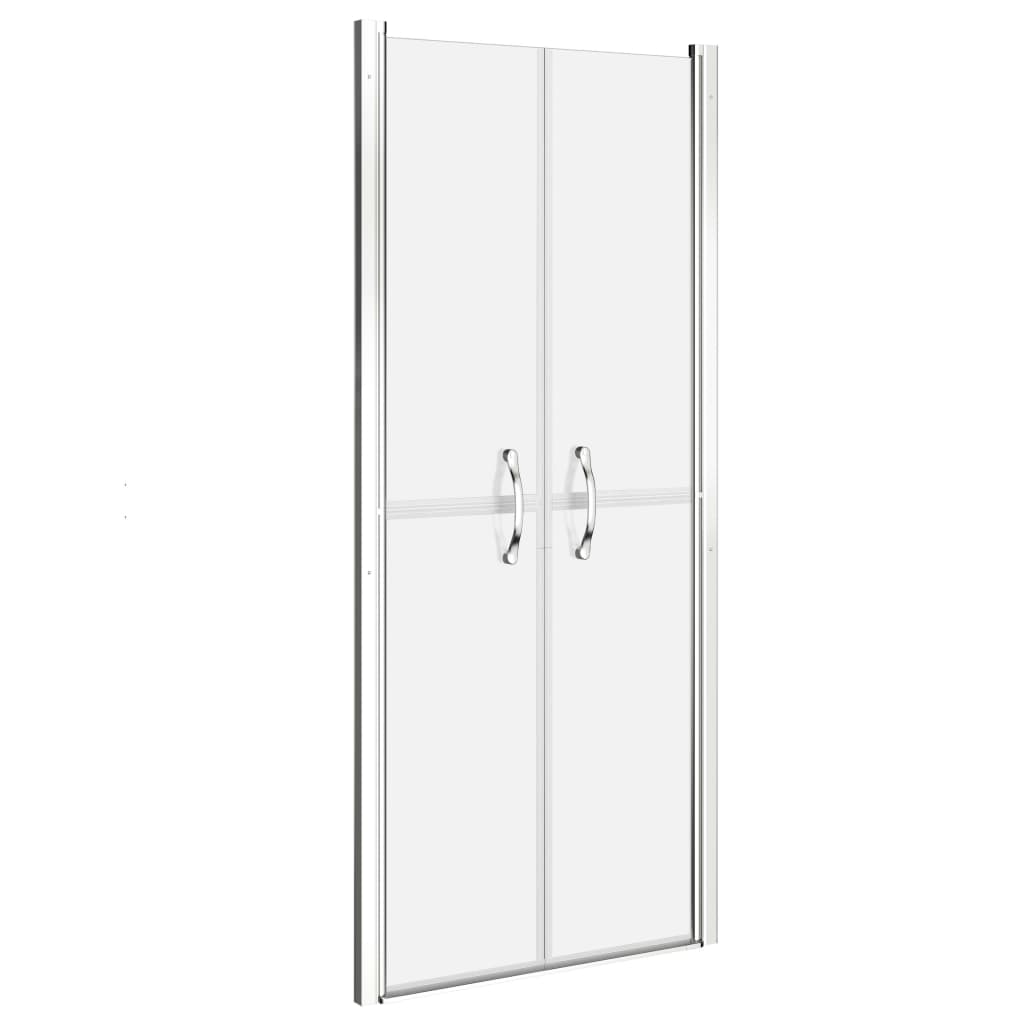brusedør 71x190 cm matteret sikkerhedsglas