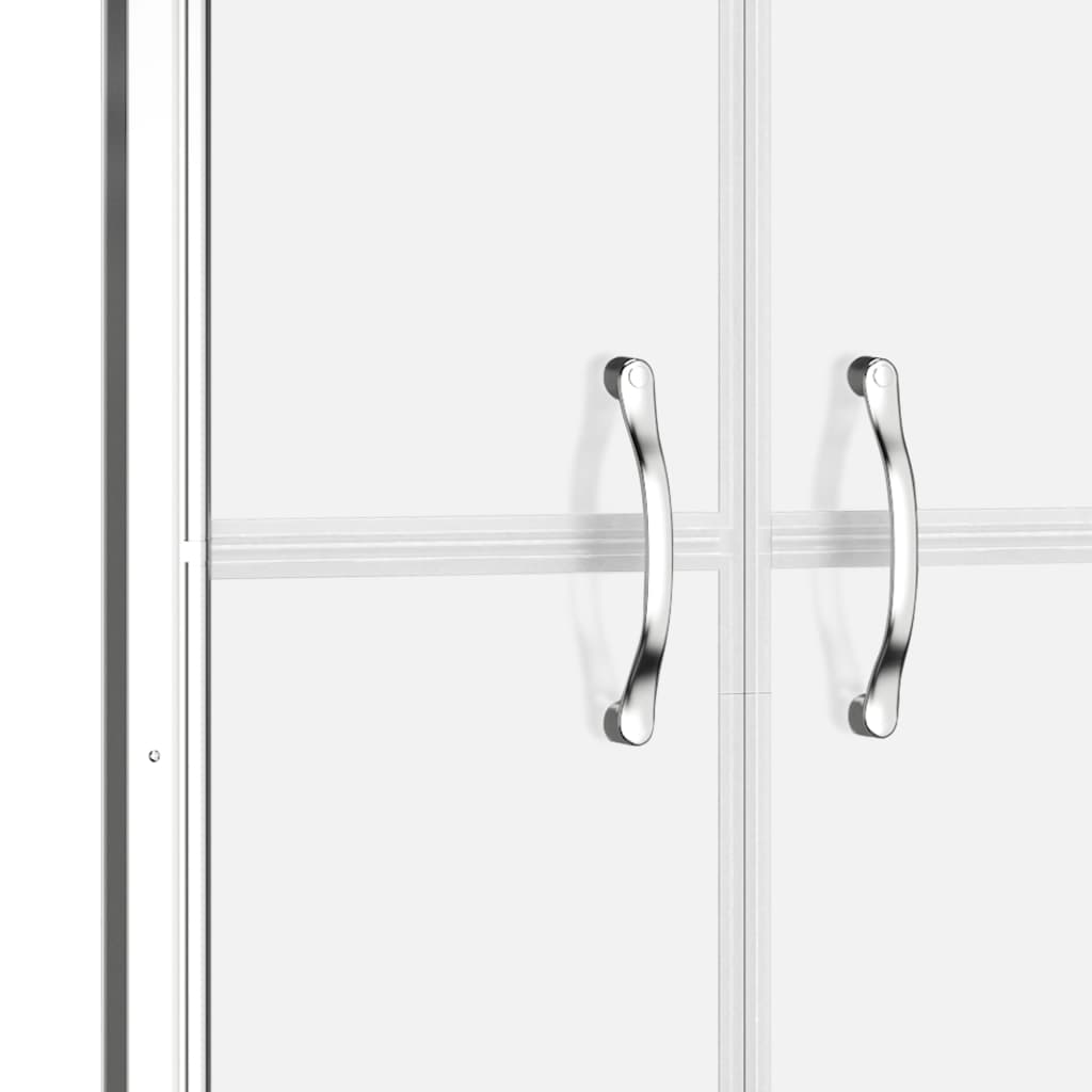 brusedør 76x190 cm matteret sikkerhedsglas