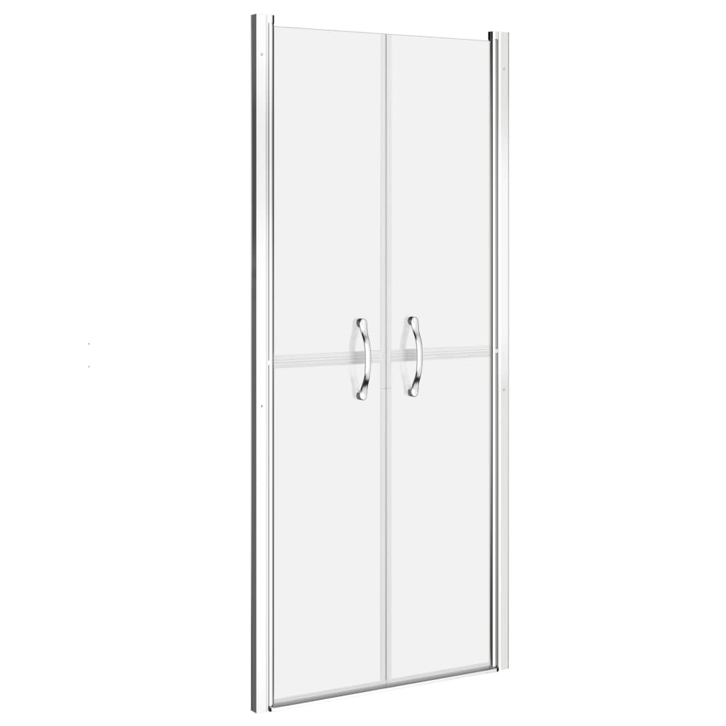 brusedør 81x190 cm matteret sikkerhedsglas