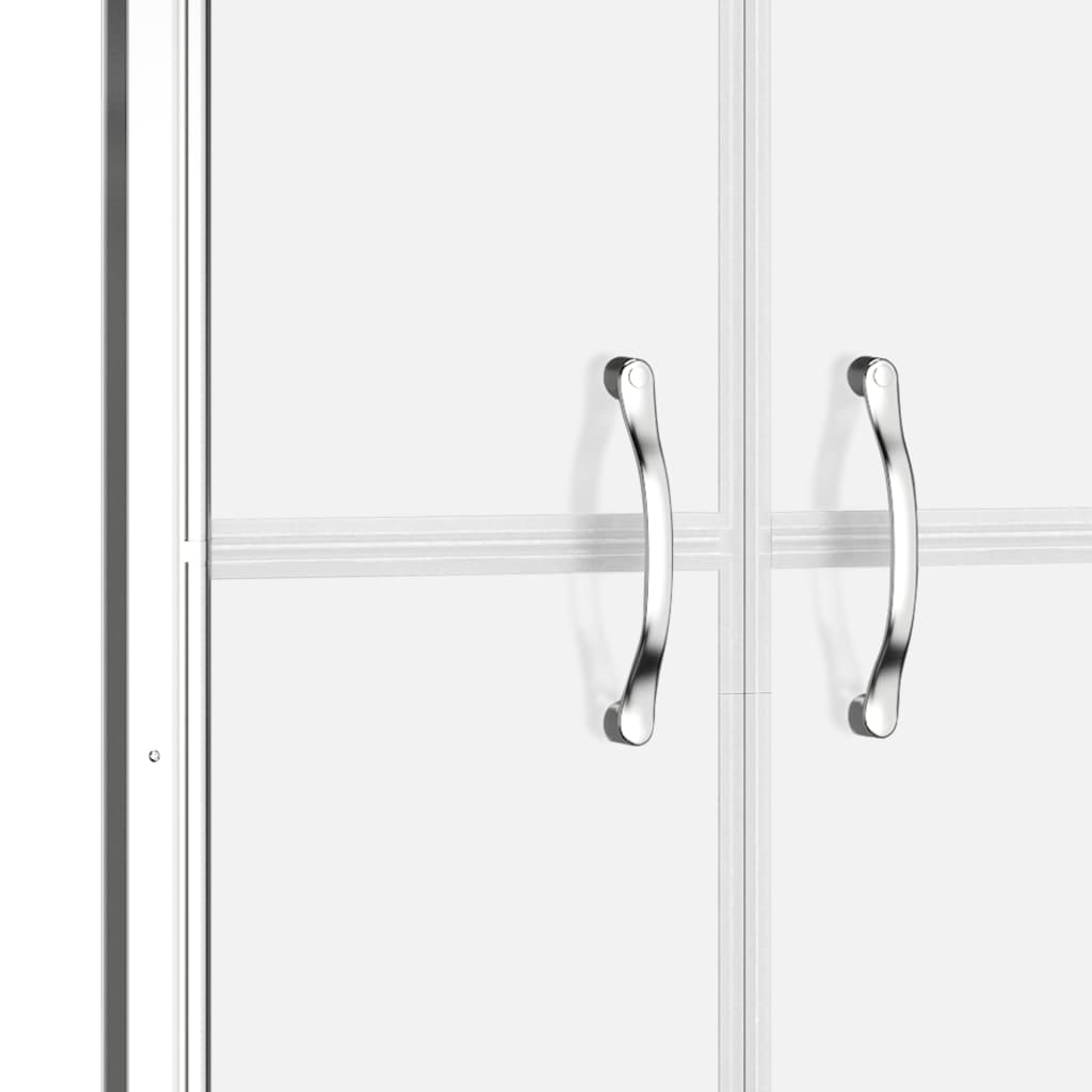 brusedør 81x190 cm matteret sikkerhedsglas
