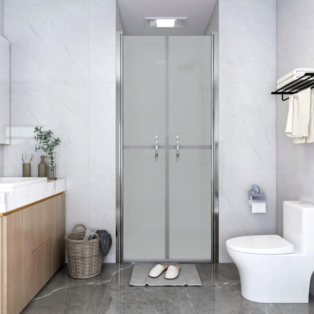 brusedør 86x190 cm matteret sikkerhedsglas
