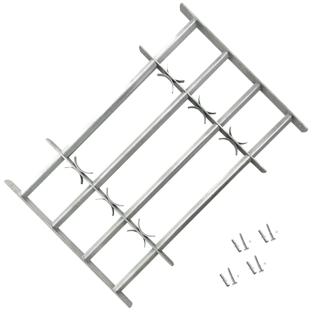 justérbart sikkerhedsgitter til vinduer 2 stk. 1000-1500 mm