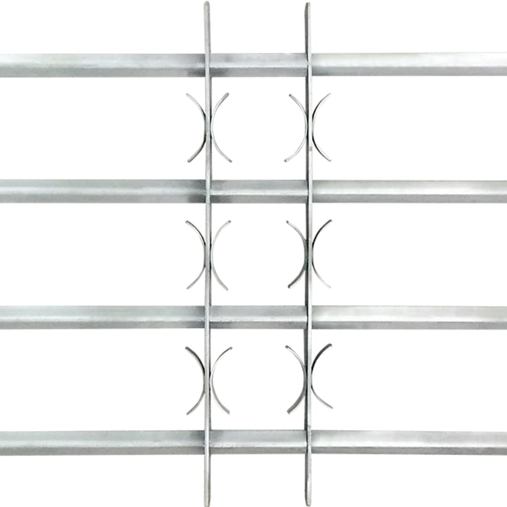 justérbart sikkerhedsgitter til vinduer 2 stk. 1000-1500 mm