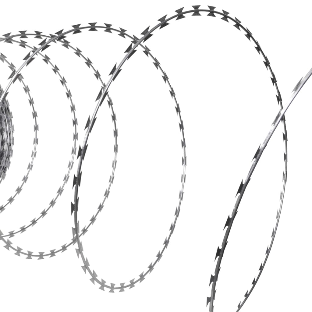 pigtråde 2 stk. 100 m spiralformet galvaniseret stål