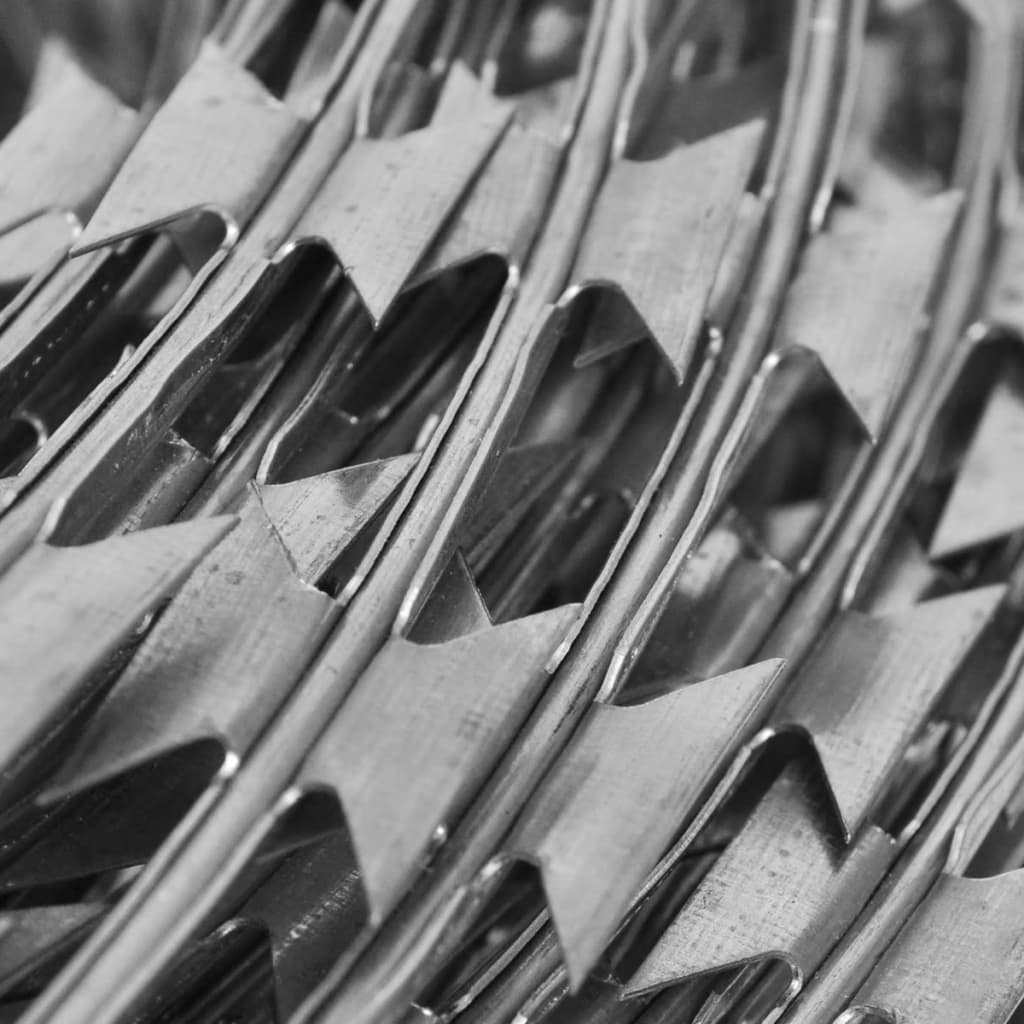 pigtråde 2 stk. 100 m spiralformet galvaniseret stål