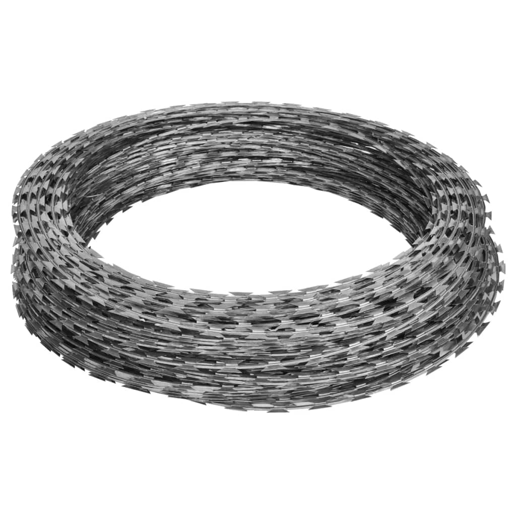 pigtråde 2 stk. 60 m spiralformet galvaniseret stål